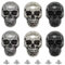 Niuhong 6 Pcs Totenkopf Conchos Basteln 3D Schädel Schraubverschluss Leder Nieten Dekorieren Punk Cool Schraube DIY Handwerk Reparaturen Handtasche Geldbörse Kleidung Schuhe Dekor
