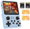 Bewinner Retro Handspielkonsole RGB20S – 3,5-Zoll-Bildschirm, HD-WLAN, Retro-Spielekonsole mit 2500 Klassischen Spielen und 3500 MAh Akku für Linux-System, Blau (16 GB + 128 GB)
