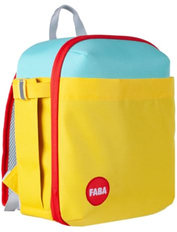 FABA Zipi Rucksack für Kinder ab 3 Jahren, 23 × 27,5 × 15 cm | Gepolsterte Schultergurte und Rückenstütze