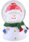 SEWOART Handgefertigte Dekorative Weihnachts-schneekugeln Schneemann -beleuchteter Mini-kristall Zur Dekoration