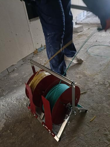 kabelabroller Drahtspender, Kabel-/Drahtspulenständer Mit Einer Kapazität Von 220 Pfund Für Gewerbliche Privathaushalte, Kabelhalter Für Große Mengen – Kabeltrommeln Mit Einem Durchmesser Von Bis Zu 2