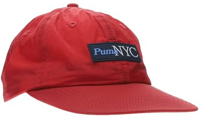 PUMA NYC Haul Herren Kappe mit flacher Krempe, Rot, Rot/Ausflug, einfarbig (Getaway Solids), Einheitsgröße