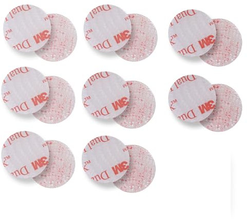 Nastro adesivo Dual Lock, sottile, extra forte, nastro ad alte prestazioni, impermeabile, rimovibile, elementi di fissaggio richiudibili, nastro di montaggio 3 M SJ3560 (diametro 20 mm, 16 pezzi)