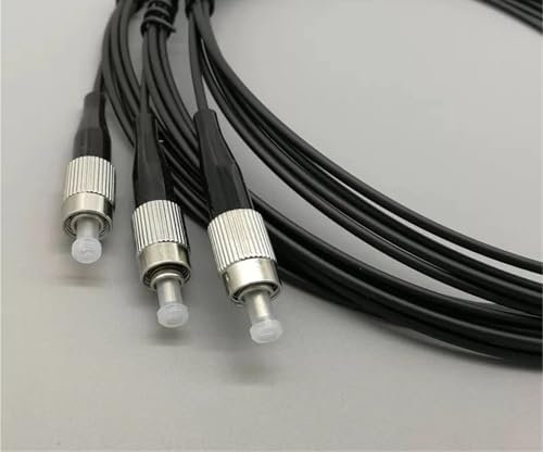 VJSUWI Cable de conexión de Fibra óptica POF de plástico SX, 2 Unidades, Puente de Fibra óptica FC-FC simplex, 1000 um, 500 um, 2000 um, 1 m, 3 m y 5 m(500um 1m)