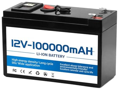 12v Lithium Battery 180AH LiFePO4 Battery With Smart BMS - Ideal For Solar Power, RV, Marine & Off-Grid Home Energy Storage(12v Lithium 100Ah)