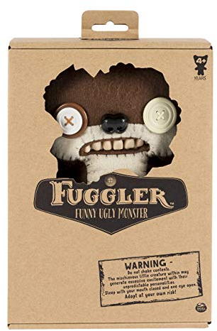 Fuggler Lustiges hässliches Monster, Plüschkreatur mit Zähnen, ab 4 Jahren (Stile variieren)