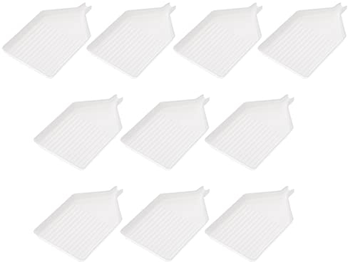 EXCEART 10Pcs Plastic Bead Sorting Trays Large Diamond Rhinestone Plate Tray Diamond Painting Cross Stitch Nail Art Dotting Tool for DIY Art Craft