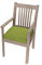 chilly pilley Stuhlkissen Gartenkissen Gartenstühle Stuhlauflage Stuhlpolster Sitzkissen Abnembar Bezug Mit Reißverschluss Auflage Set Garten Kissen (45x45x5, Grün)