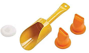 Professional Mortar and Grouting Gun Set for Brick Pointing Tile Cement DIY Fixing Construction Aluminum Body Metal Handle Wall Jobs Scoop Nozzles