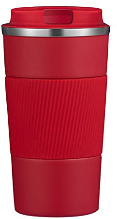 JOYSIP 17oz Stainless Steel Vacuum Insulated Coffee Travel Mug for Ice Drink & Hot Beverage, Double Wall Travel Tumbler Cups with Spill Proof Lid for Men and Women (RED)
