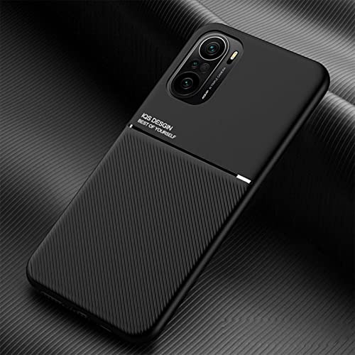 TIANCI Case for Xiaomi Poco F3/Mi 11i, Skin Texture is Non-Slip and Shockproof Phone Case, [Skin-Friendly PU Leather] [Ultra-Thin TPU] Cover for Xiaomi Poco F3/Mi 11i-Black