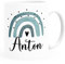 SpecialMe® Kinder-Tasse Kunststoff personalisierte Namenstasse für Kinder Jungen Mädchen Jungs weiß/blau Kunstoff-Tasse