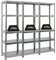 PROREGAL Mega Deal 3er-Sparset Metallregal Steel Eagle 180x60x40cm Fachlast 130kg Verzinkt Schwerlastregal, Küchenregal, Kellerregal, Steckregal, Garagenregal, Lagerregal