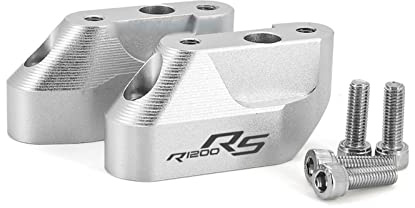HSSM Für BMW R1200RS 2015-2020 R1250RS 2019-2021 R 1200 1250 RS Motorradlenker Lenkererhöhung Erhöhen Verlängerungshalterung (Color : Silver-R1200RS)