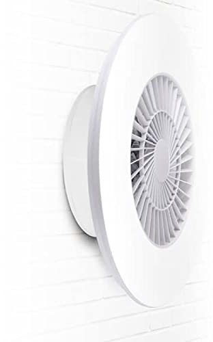 Ventilador de Techo con Luz 40W Ventilador Invisible App+Control con Mando a Distancia Luz Regulable 60X16.6H CM Decoración de Interiores Plafón de Techo lluminación (MODELO D)