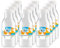 Acan - Pack de 12 Botellas de Plástico Transparente - Tapa Incluida - Ideal para Conservar Alimentos - Capacidad 0.33 Litros - 16 x 6 cm