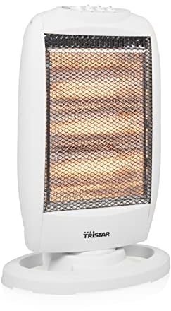 Tristar Heizstrahler KA-5129 – Halogen – 3 Leistungseinstellungen – Oszillierend – max. 1200 W, Weiß