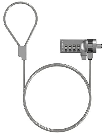 AISENS Sicherheitskabel, Kombinationsschloss, 1,5 m