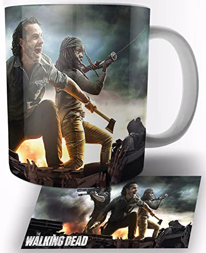 TusRelojes The Walking Dead The Last Stand Tasse en Céramique Blanche 325ml Mug