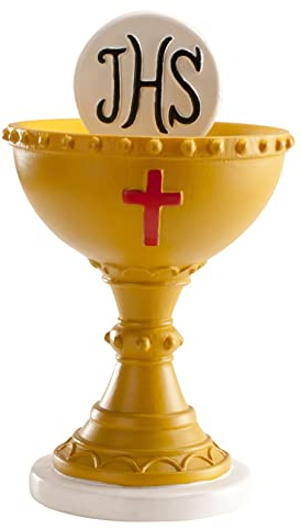 Cake Topper (statuina) Calice Prima Comunione 11 cm