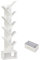 SFAREST 8/10-Tier Tree Bookshelf, Floor Standing Wooden Bookcase with Anti-slip Foot Pads, Display Storage Book Rack for Living Room, Home & Office (10 Tiers, White)