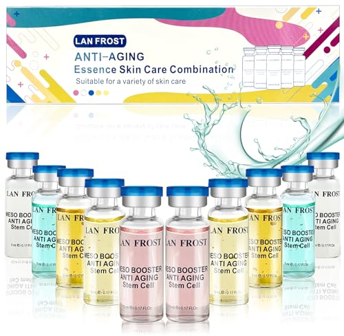 BB Serum Starter Kit Hyaluronsäure Serum Skincare Mix Kit 0.17oz Hyaluronsäure Ampulle und Essence Foundation 10 Fläschchen Facial Serum Skin Therapy Kit