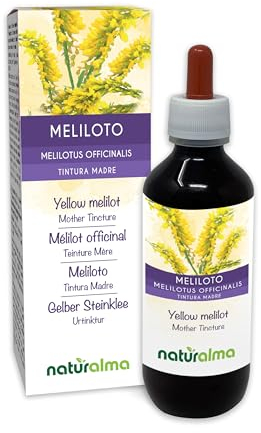 Meliloto (Melilotus officinalis) hierba con flores Tintura Madre sin alcohol Naturalma - Extracto líquido gotas 200 ml - Complemento alimenticio - Vegano