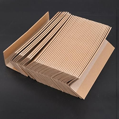 Kantenschutz 100er-Set Karton-Eckenschutz, groß, 4 16 28 55 87 Zoll, ultraharte Verpackungsecken aus Pappe for sichere Ladungssicherung, Ladungskanten, B 7 mm Palettenkantenschutz(L 70.9in/1.8m)