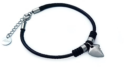 Aloha Herrenarmband Haifischzahn aus Stahl für Jungen und Herren, Geschenkidee, T.U., Edelstahl