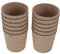 BESPORTBLE Kit De 12 Macetas De Pulpa Biodegradables 10x10x10 Cm para Vivero y Jardinería