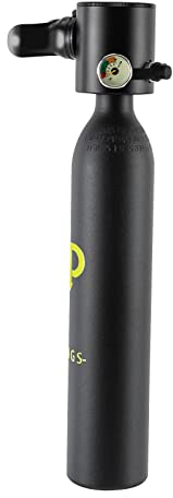 Mini botella de buceo con botella de oxígeno, mini para bucear, con 5 a 10 minutos de buceo, tanque de oxígeno, equipo de buceo portátil, 0,5 L