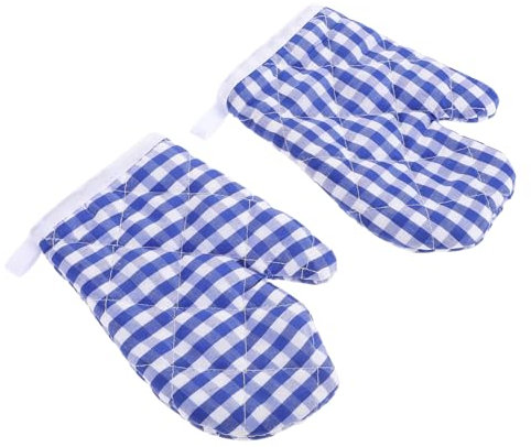 Junge Mädchen Kochhandschuhe aus Polyester Blau Skid