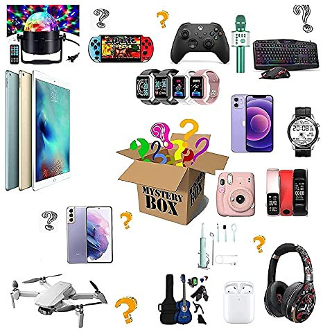 ASIAD Waglosmystery_Electronic_Box for Sale Computers Game Consoles Cell Phones You j259,Black