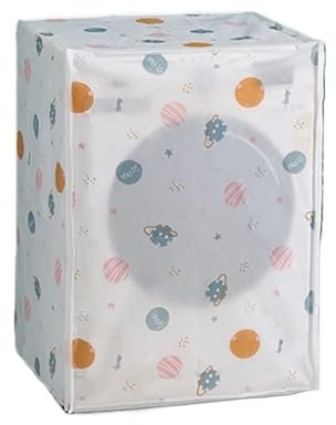 Housse Pour Machine à Laver Housse de protection solaire PEVA for Machine à laver, 2 pièces, étui étanche, veste de protection for Machine à laver, ouverture sur le dessus Pour ExtéRieur(Front cover D