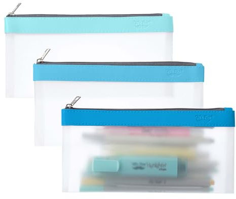 Mr. Pen- Clear Pencil Pouch, 3 Pack, Clear Pencil Case, Pencil Bags, Clear Pouch, Pencil Case for Kids Pencil Case,
