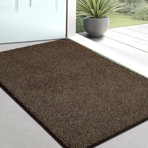 DOMUSTEX Schmutzfangmatte Innen 50 x 80 cm, Waschbar Teppich Läufer, Eingangsteppich, rutschfeste Fussmatte für Hund, Küche, Flur