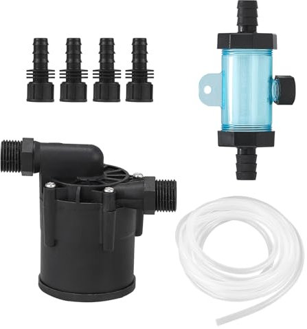 Poafamx Cold Plunge Accessories, Ice Bath Chiller Kit with 317GPH Water Pump, Filter, Hose, 1/2” to 0.71 Connectors, Complete Ice Bath Accessories for Seamless Connection of Chiller to Ice Bath Tub