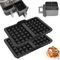 2 Pcs Silicone Air Fryer Liner, Air Fryer Waffle Moulds Soft and Durable Silicone Waffles Mould Accessories for Ninja AF400UK AF400UKCP AF451UK SL400UK