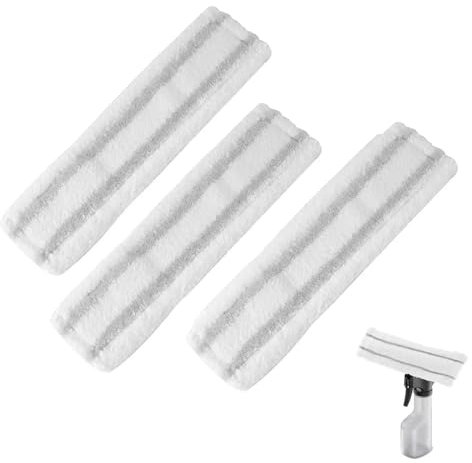 Lingettes microfibres for aspirateur à vitres, compatibles avec Karcher WV1, WV50 et WV75, serpillière de rechange(3PCS)