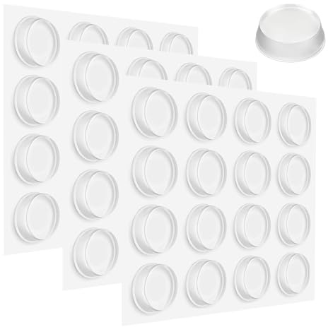 48 Anti Rutsch Pads 20mm X 5mm Glas Tischpltte Greifer Silikon Punkte Geeignet Für Glasscheiben Schutztüren Schränke Schubladen Usw