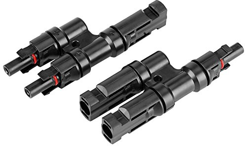 Fdit Kunststoff Solarstecker, 1 Paar Solarpanel Adapter Secoflow Solar Kupplungsstück olar Panel Y Zweig PV Stecker M und F Adapter Kabel Für Solar Panel Installiert Steckverbinder Kit