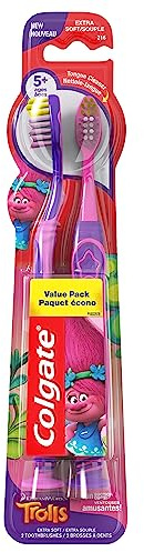 Colgate Kids Trolls cepillo de dientes extra suave, 4 unidades