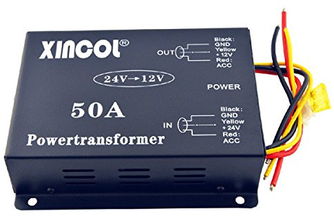 C-FUNN Kfz-Dc 24V Bis 12V 50A Netzteil Transformator Konverter Mit Dual-Fan-Regelung