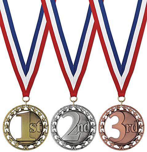Hodges Award Medaillen – 1., 2., 3. Auszeichnung Medaillen – Gold/Silber/Bronze Medaillen mit Halsbändern