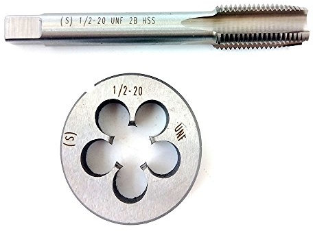Argent Ton 4 Droite Flûtes Efficacité élevée Tarauds et filières rondes cône droit HSS (1/2-20)
