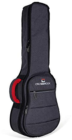 Crossrock - Custodia ibrida in ABS per ukulele soprano, mod. CRA400SUYL Gig Bag grigio