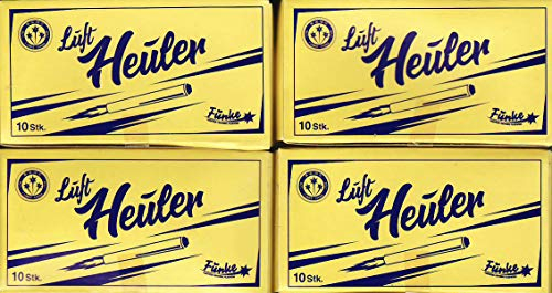 vama 40er Funke Luftheuler Silberheuler Pfeifffontäne Schreihals Luftpfeifer mit Fontäne für Outdoor (Gelb)