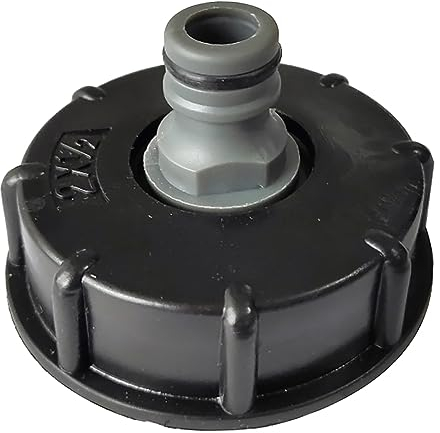 IBC Tank Adapter Plastic Hose Tap Connector S60X6 Coarse Threaded Cap to 1/2 Water Butt Tap Adapter for IBC Ton Valve