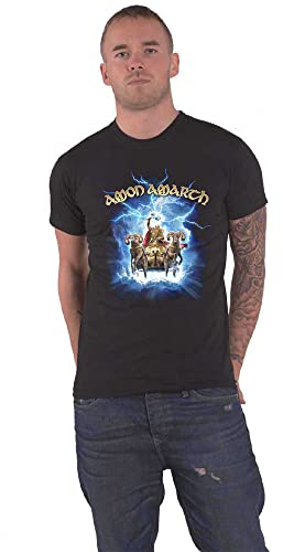 Amon Amarth T Shirt Crack The Sky Band Logo Nue offiziell Herren