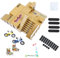 IOUGDSEC Skate Park Kit Fingerspielzeug Skate Park Kit Rampe Teile für Finger Skateboard Fingerboard Rampe Skate Park Kit Teiltraining Requisiten mit 4 Finger Skateboard 2 Finger Fahrräder